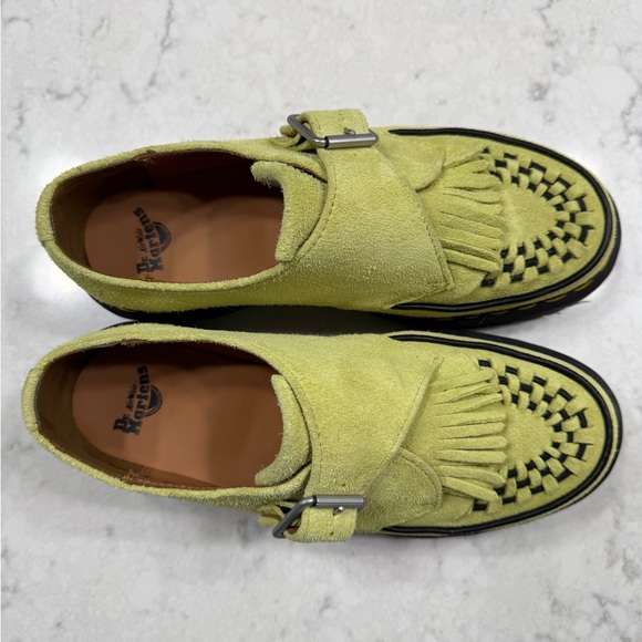 Dr. Martens Ramsey Kiltie Lime Green Loafers - Picture 2 of 10